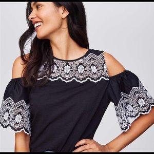 Ann Taylor Loft off the shoulder blouse